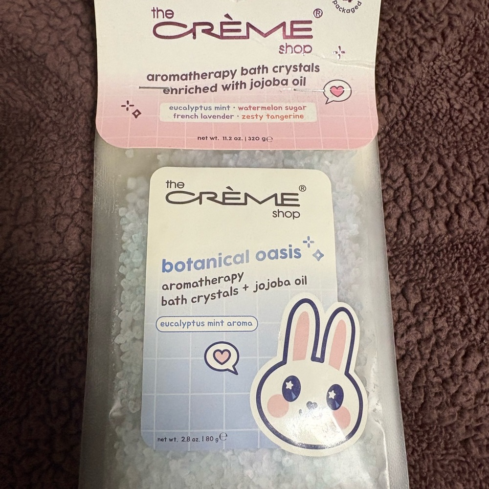 the CRÈME shop Botanical Oasis Eucalyptus Mint Bath Crystals - White